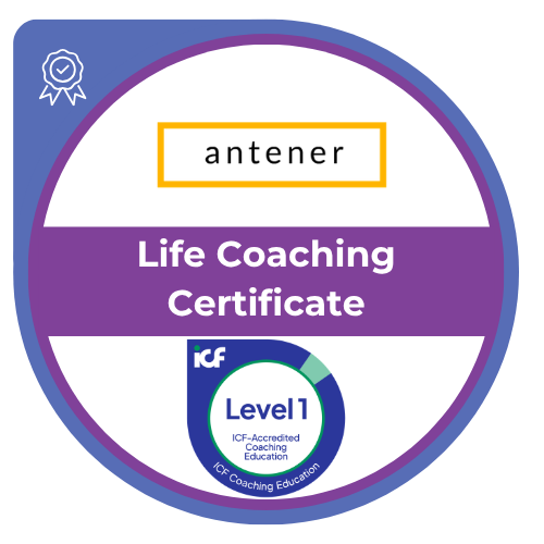 Antener Life Coaching Certificate - ICF által akkreditált Level 1 coachképzés digitális jelvénye